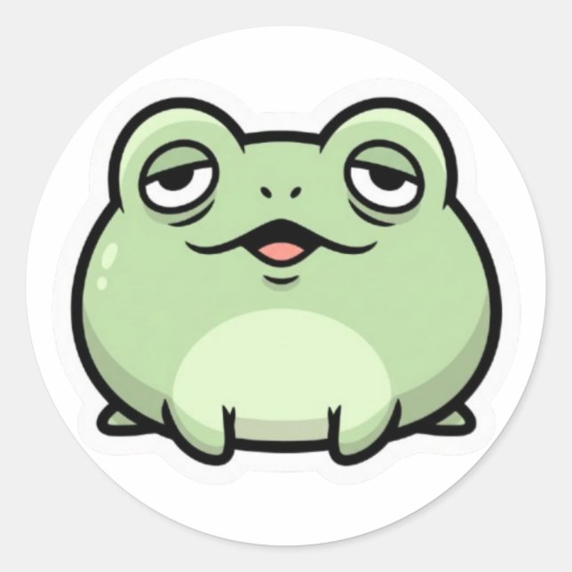 Autocollant Mème Grenouille Mignonne | Grenouille  (Devant)