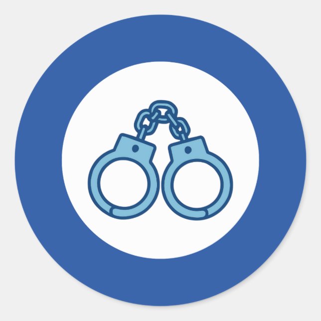 Autocollant Menottes de Police | Autocollant de la (Devant)