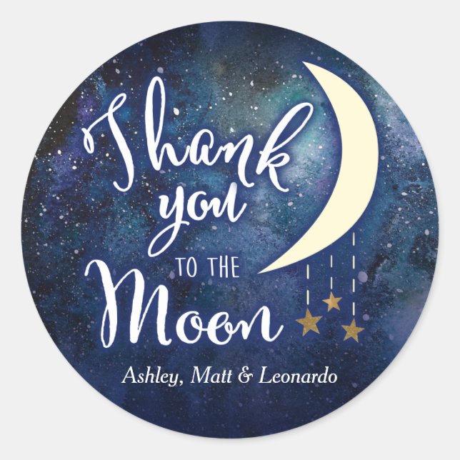 Autocollant Merci à la Lune (Devant)