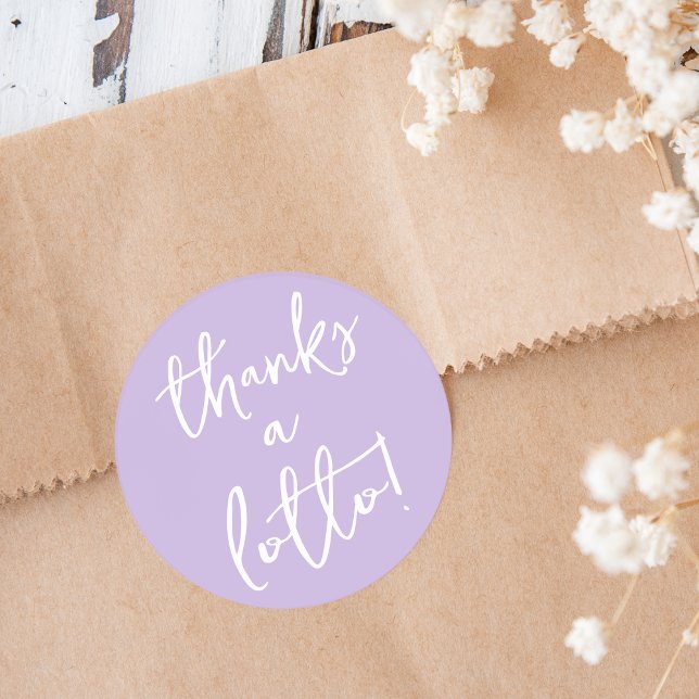 Autocollant Merci Beaucoup Lotto pour Billet de Lo (Créateur téléchargé)