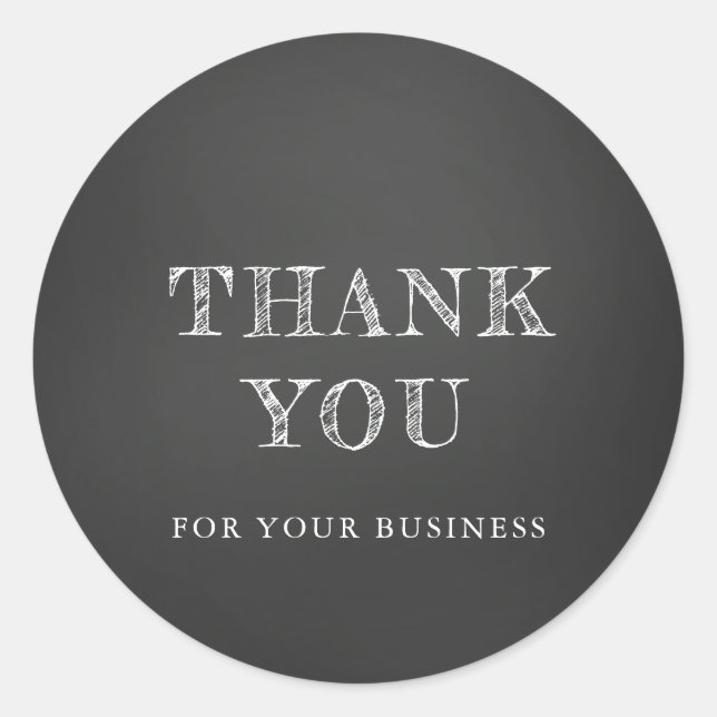 Autocollant Merci Craie (Devant)