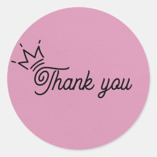 autocollant Merci Crown