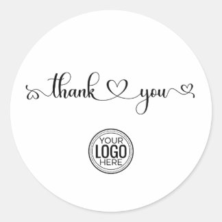 Autocollant Merci du logo commercial personnalisé