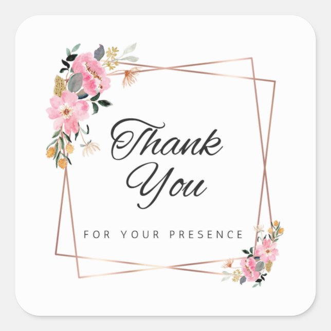 Autocollant Merci | Grand format | Autocollants (Devant)