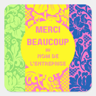 Autocollant "Merci"- "merci beaucoup"-Design 2