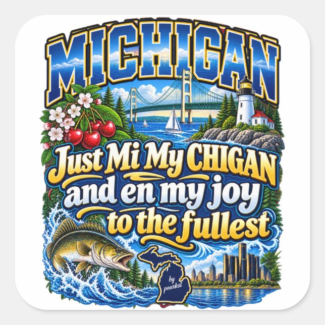 autocollant Michigan (Devant)
