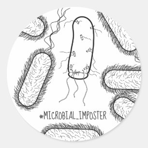 Autocollant microbial