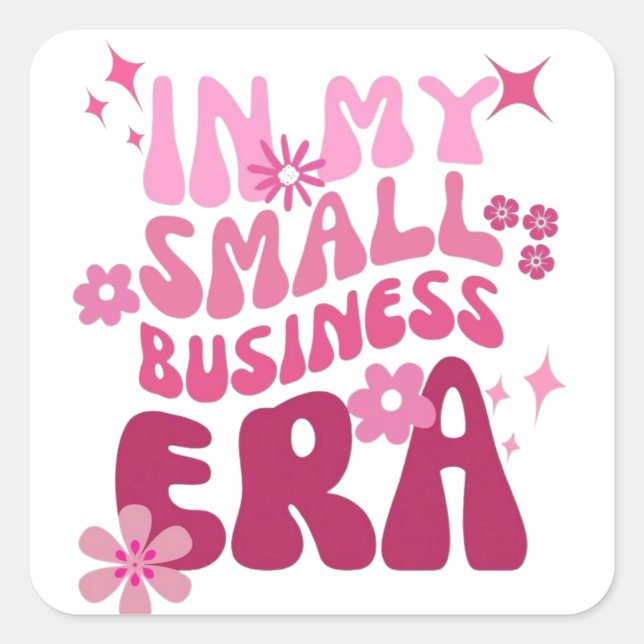 Autocollant Mignon De Mon Ère De Petite Entreprise (Devant)
