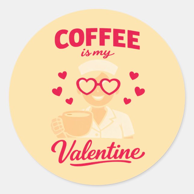 Autocollant mignon pour amateur de café pour la Sa (Devant)