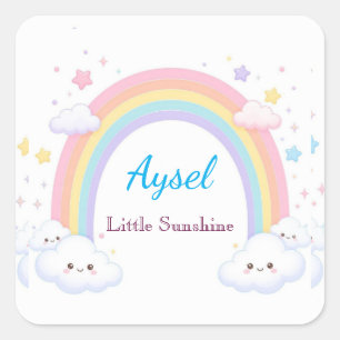 Autocollant Mignons Enfants Arc-en-Ciel 🌈