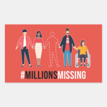 Autocollant #MillionsMissin