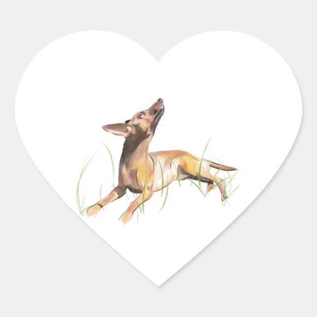 Autocollant Miniature Pinscher (Devant)