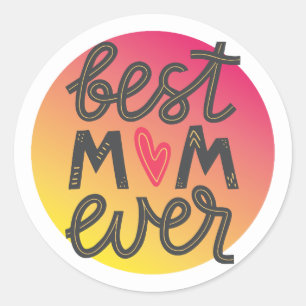 Autocollant Minimal Maman meilleure maman ever