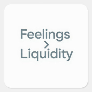 Autocollant minimaliste Sentiments à Liquidité