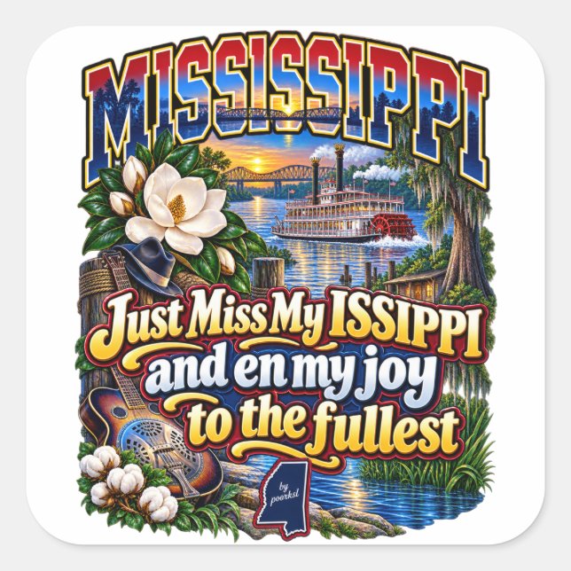 autocollant Mississippi (Devant)