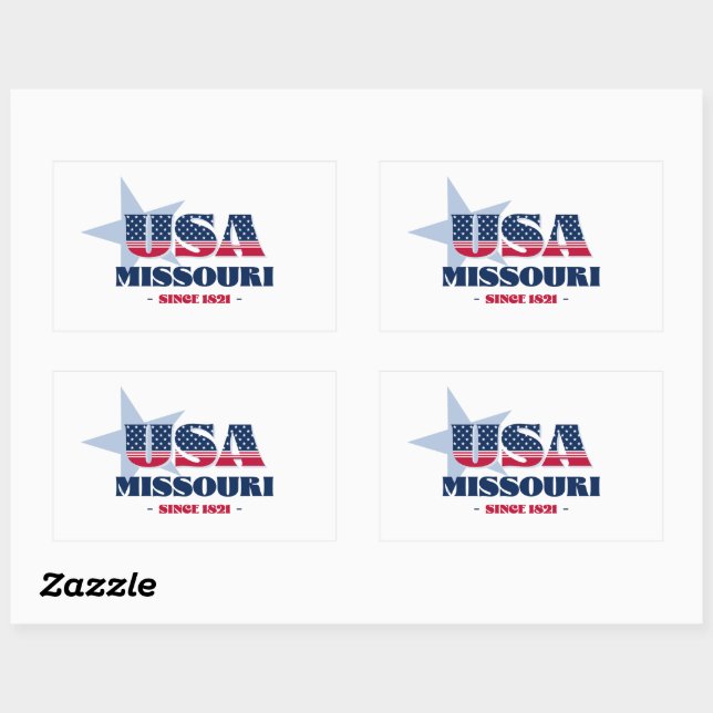 Autocollant Missouri My Home State (Feuille)