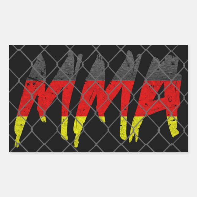 Autocollant MIXED MARTIAL ART allemand (Devant)