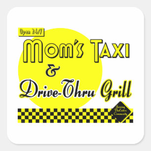 Autocollant Moms Taxi et Drive-Thru Grill