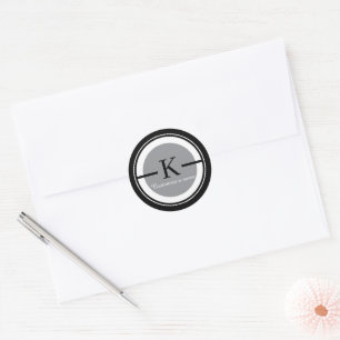 Autocollant Monogramme Lettre K