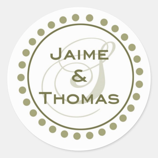 Autocollant monographique personnalisé (Devant)