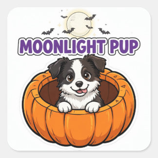 Autocollant Moonlight Pup — Border Collie Giant Pu