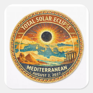 Autocollant Mosaic  Éclipse solaire totale 2027