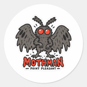 Autocollant Mothman Point Pleasant WV Cryptide