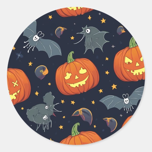autocollant motif halloween (Devant)