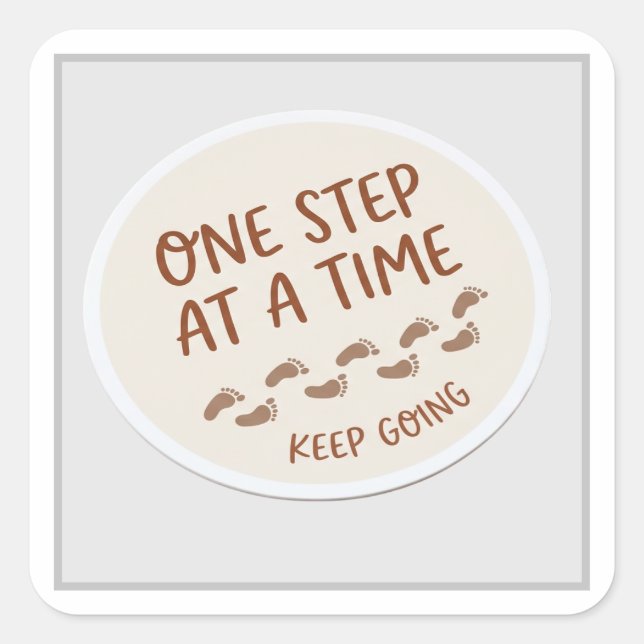 Autocollant Motivationnel Empreinte Minimaliste (Devant)