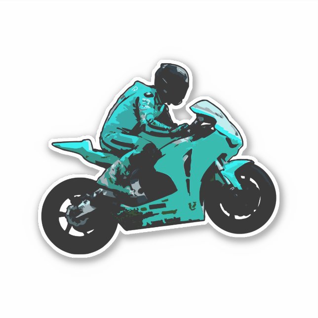 Autocollant moto (Devant)