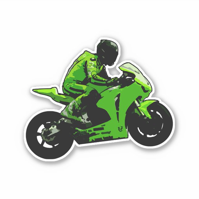 Autocollant moto (Devant)