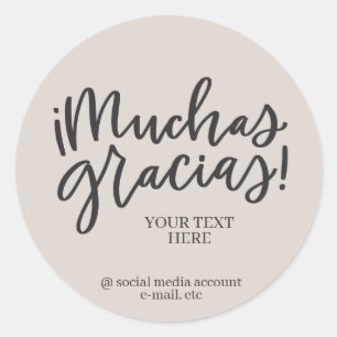 Autocollant Muchas Gracias