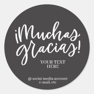 Autocollant Muchas Gracias