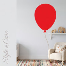 Autocollant mural ballon rouge décoration murale c