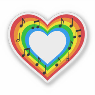 Autocollant Musique est Amour