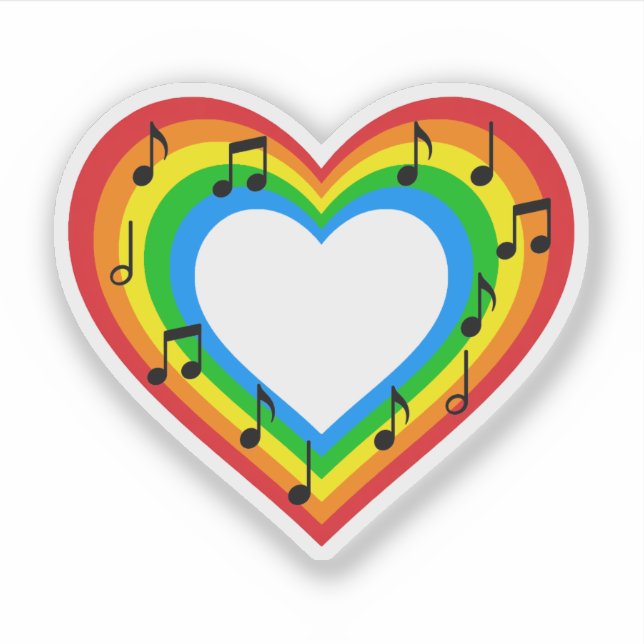 Autocollant Musique est Amour (Devant)