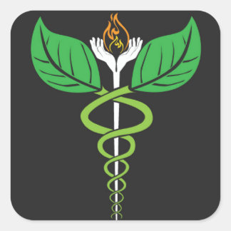 Autocollant Naturopathique Caduceus