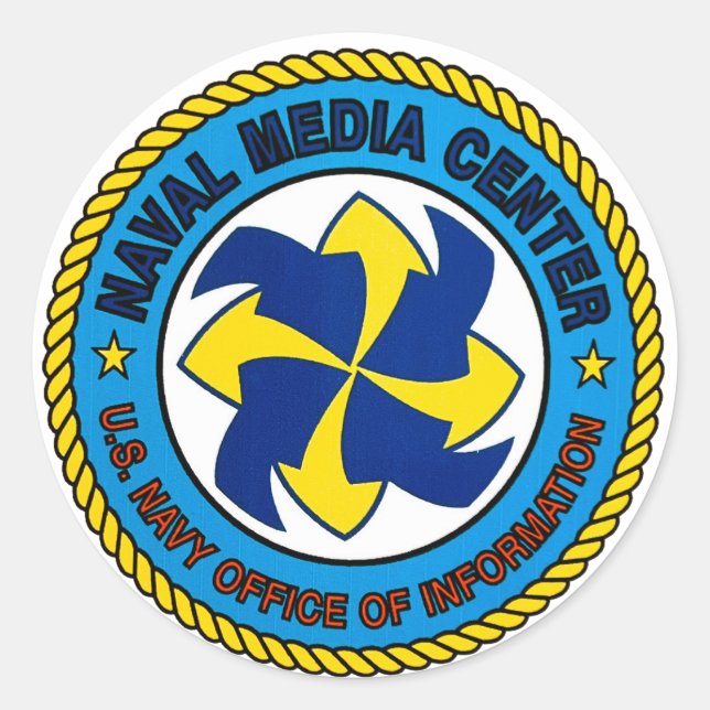 Autocollant Naval Media Center (Devant)