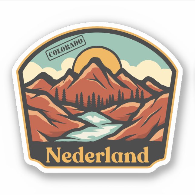 Autocollant Nederland, Colorado (Devant)