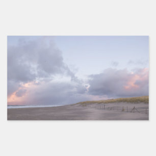 Autocollant néerlandais de photo de coucher du