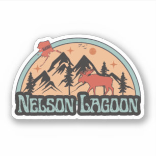 Autocollant Nelson Lagoon, Alaska