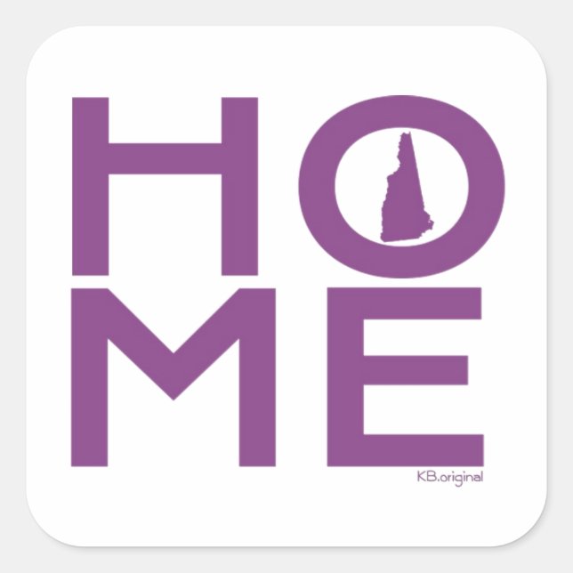 autocollant New Hampshire HOME (Devant)