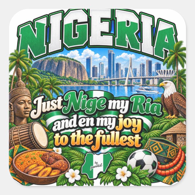 Autocollant Nigeria (Devant)
