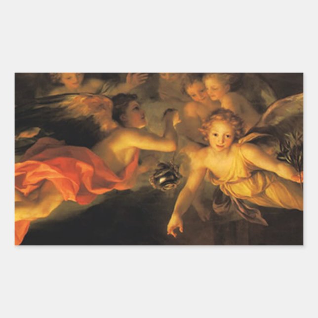 Autocollant Noël Nativité Angels (Devant)