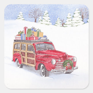 autocollant Noël Woody