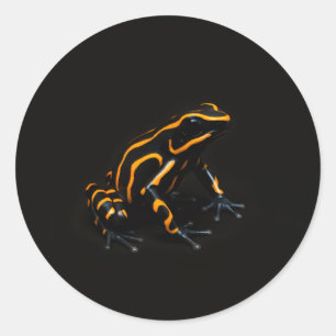 Autocollant Noir 4 Luxe avec Grenouille Noir Orang