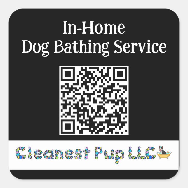 Autocollant noir CPup (Devant)