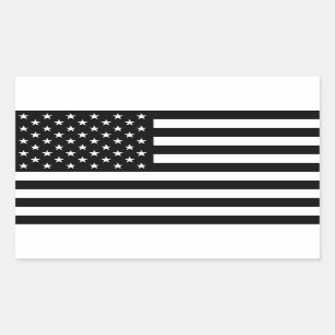 Autocollant noir de drapeau des USA de la