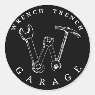 Autocollant noir de logo de WGT