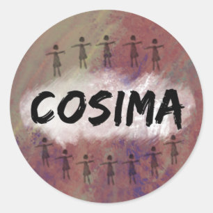 Autocollant noir orphelin - Cosima